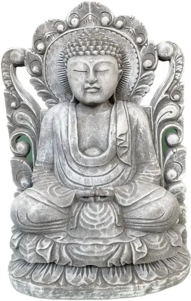 Artikelbild 3 des Artikels “Bodhi - Buddha, sitzend vor Relief, 50 cm H | Steinguss “